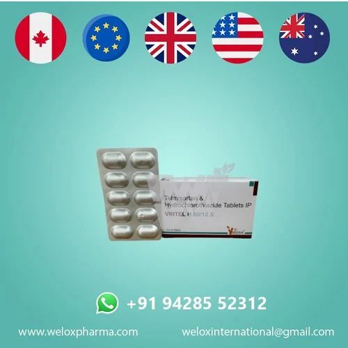 Vritel Telmisartan (80mg) + Hydrochlorothiazide (12.5mg) Tablet