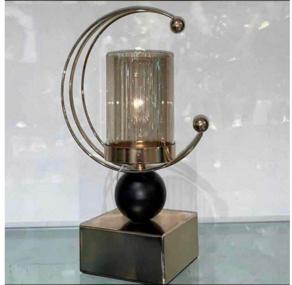 Crescent Moon Metal Candle Stand