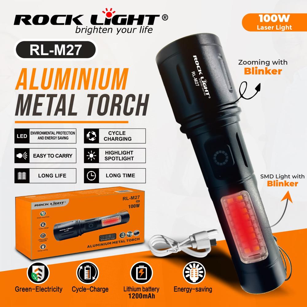 ROCK LIGHT RL-M27 METAL TORCH