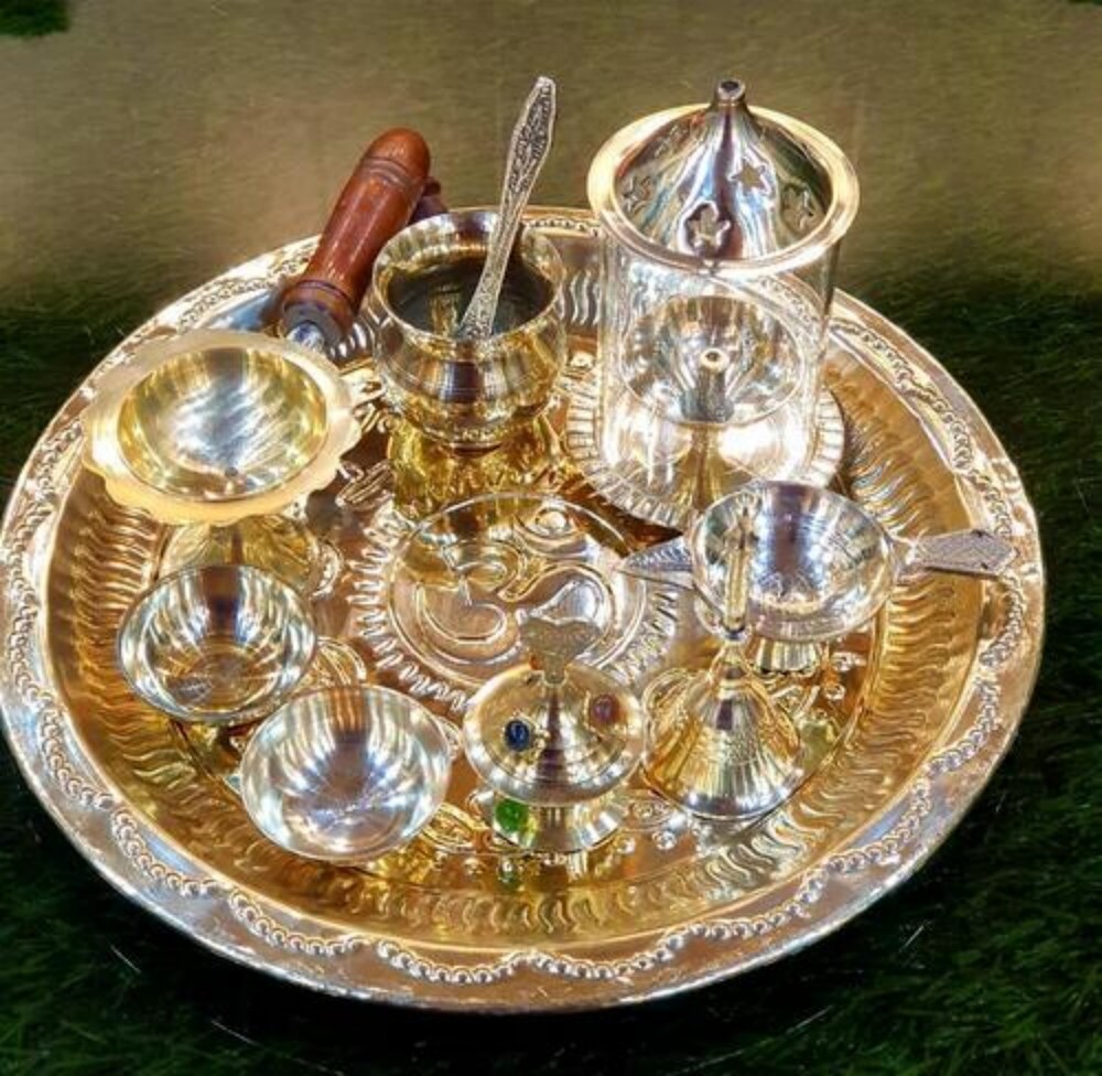 Brass Pooja Thali