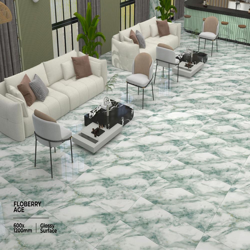 Elite Surface Glossy Vitrified Tile - Color: Multi