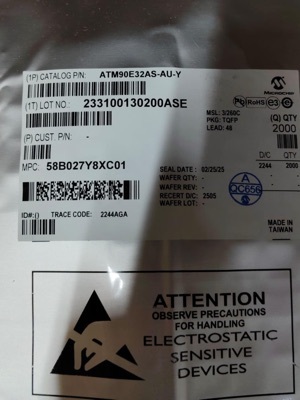 ATM90E32AS-AU-Y MICROCHIP
