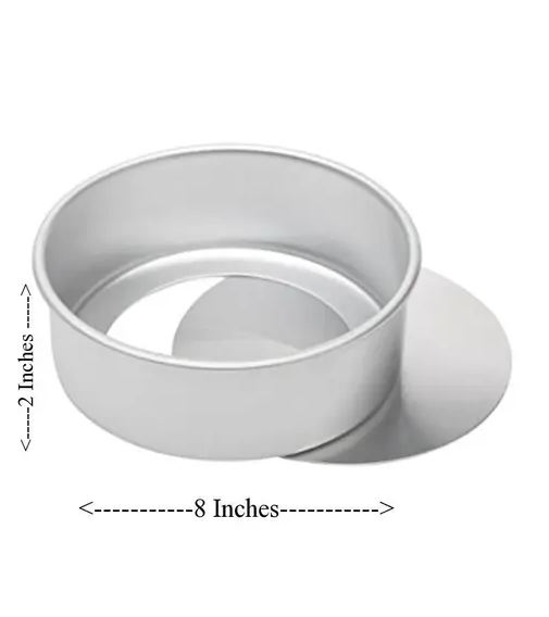 CAKE MOULD ROUND LOOSE BOTTOM ALUMINIUM ANODIES