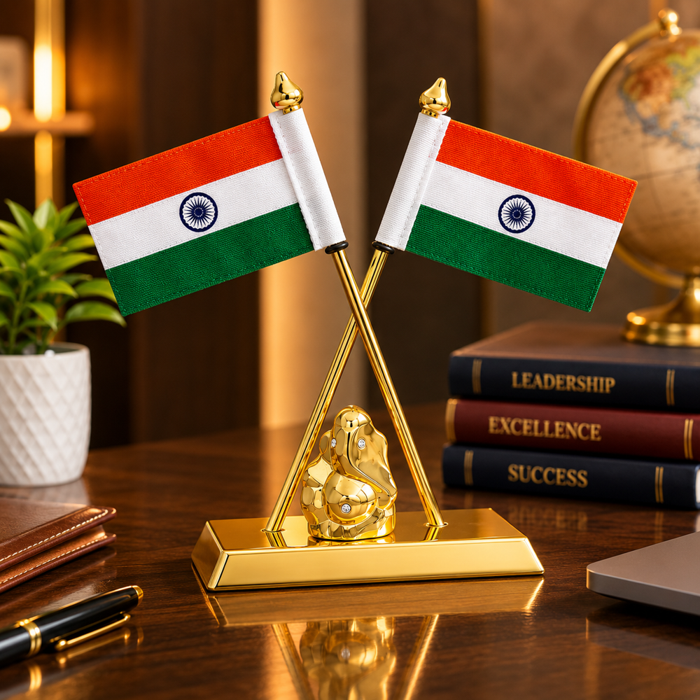 Ganesh Table Flag Stand - Color: Customize