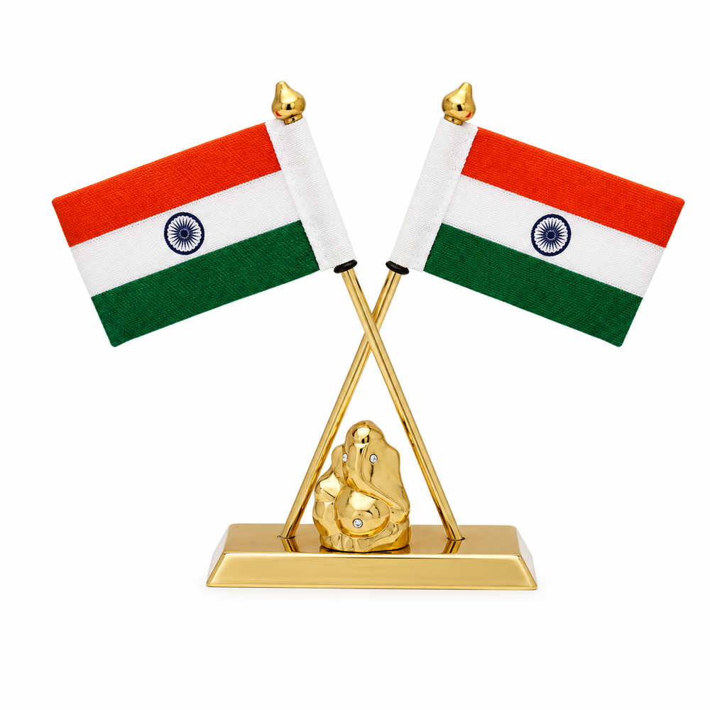 Ganesh Table Flag Stand - Color: Customize