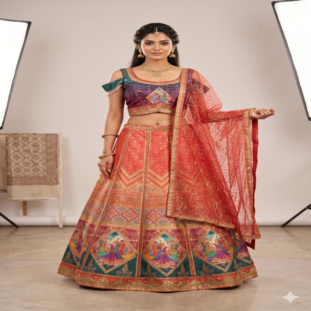 CTP-60260 Navaratri Special Lehenga Choli