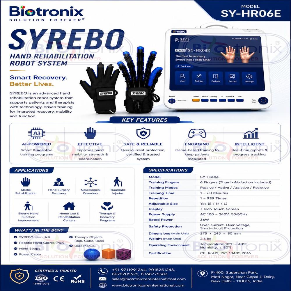 Smart Robotic Glove for Repetitive Hand Training