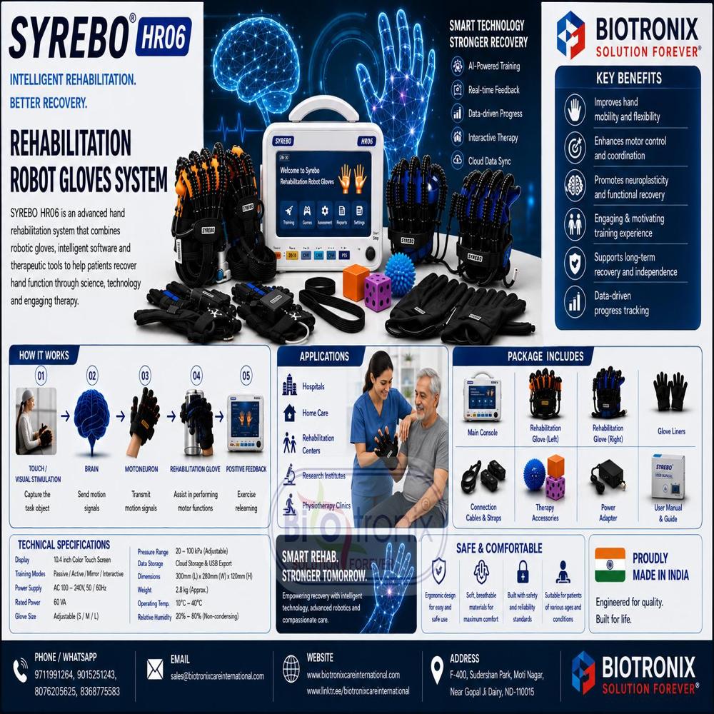 SYREBO C12 Hand Physiotherapy Rehabilitation System