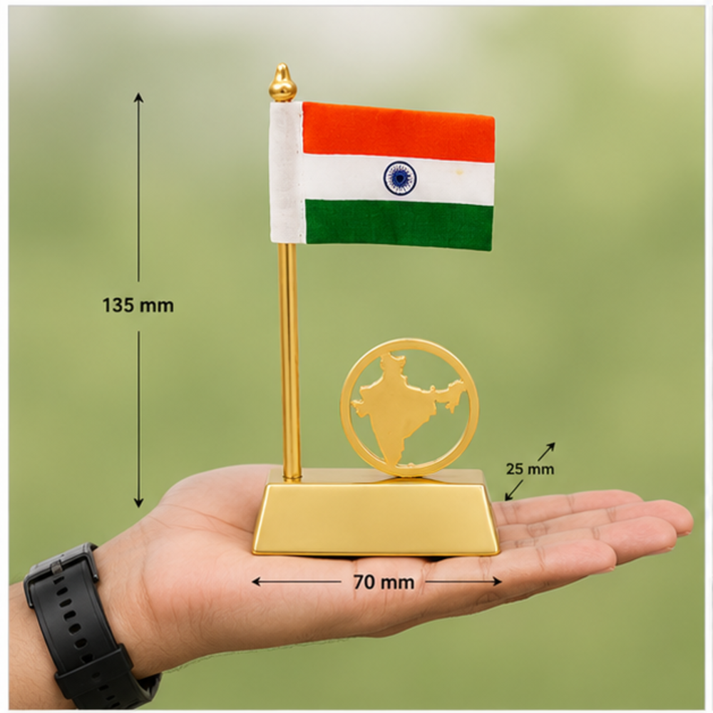 Globe Design Executive Table Flag Stand - Color: Customize