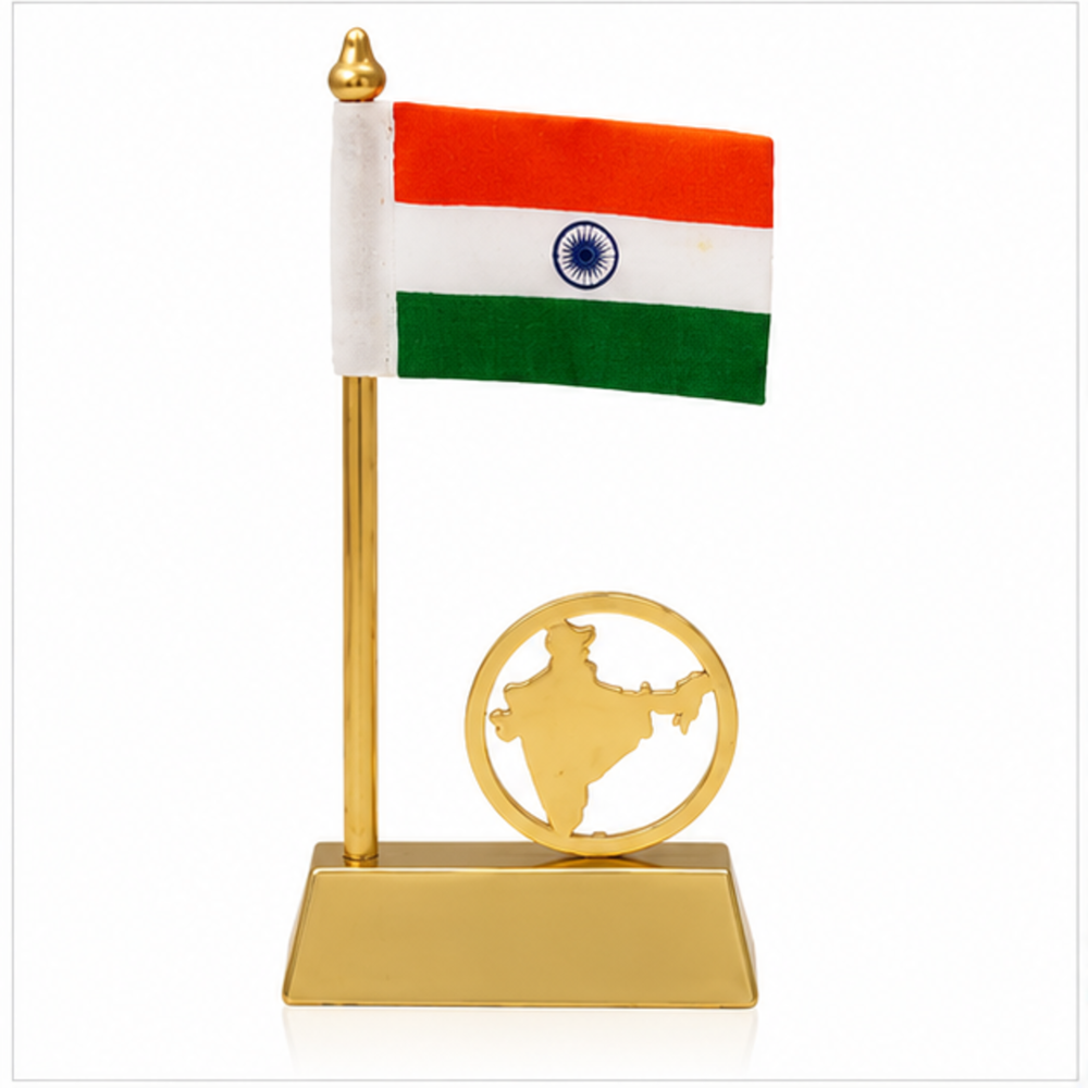 Globe Design Executive Table Flag Stand - Color: Customize