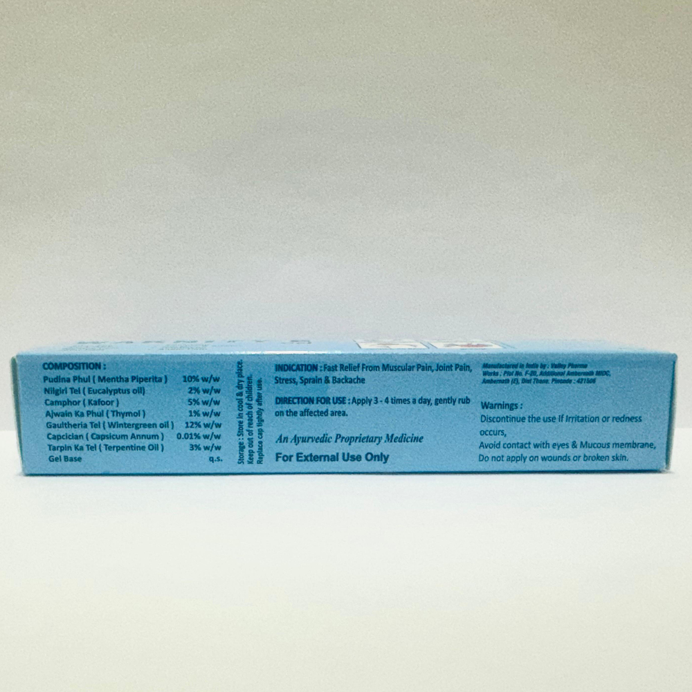 30g Back And Joint Pain Relief Gel