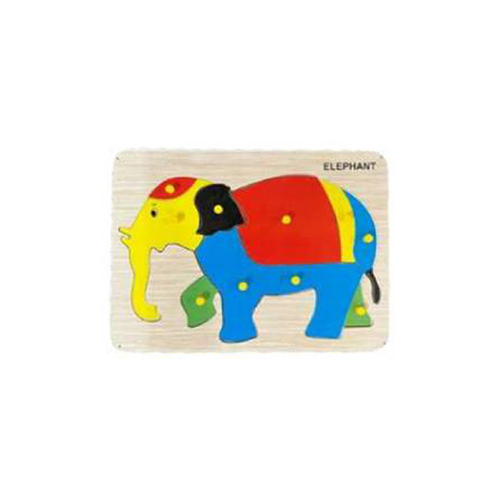 Elephant Shape Knob Tray Educational Toy