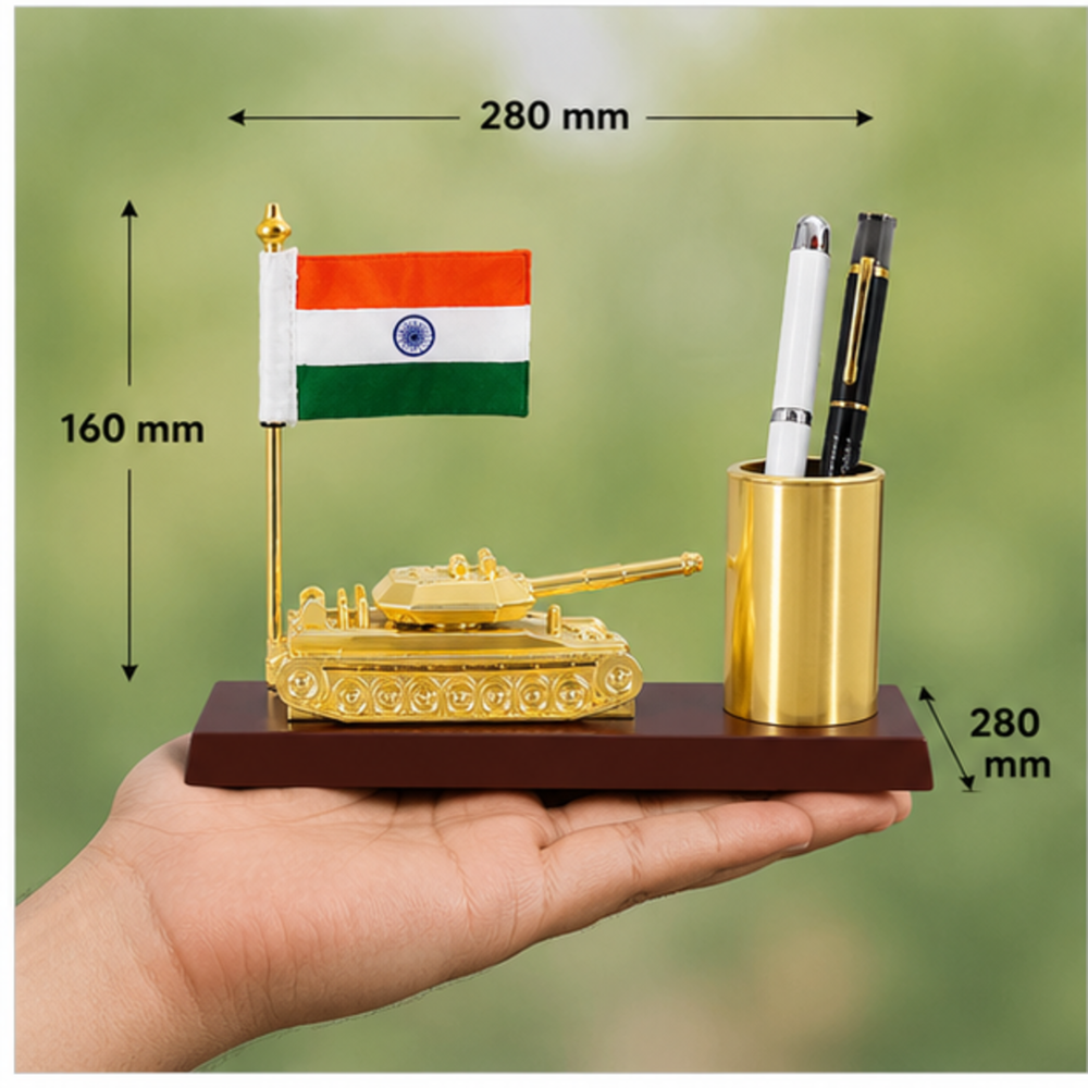 Army Tank Table Flag Stand