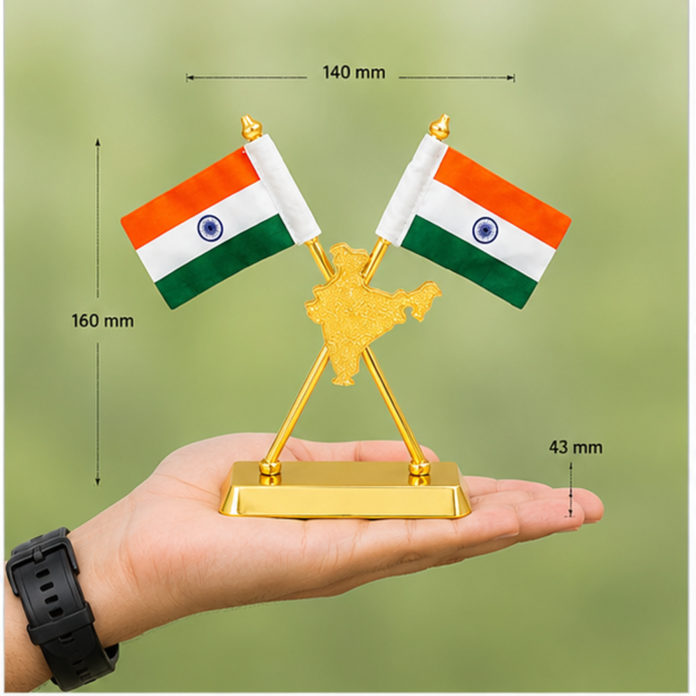 India Map Premium Table Flag Stand