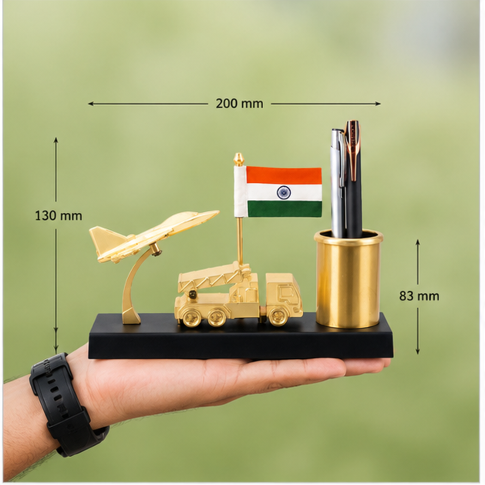 Aircraft Launcher Pen Holder Table Flag Stand