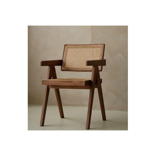 Solid Wood Cane Chair