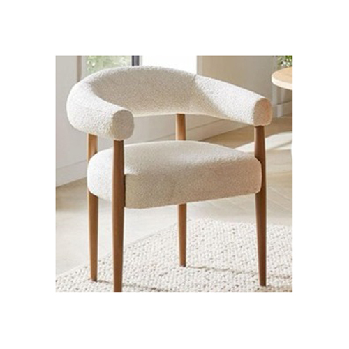 Boucle Fabric Dining Chair