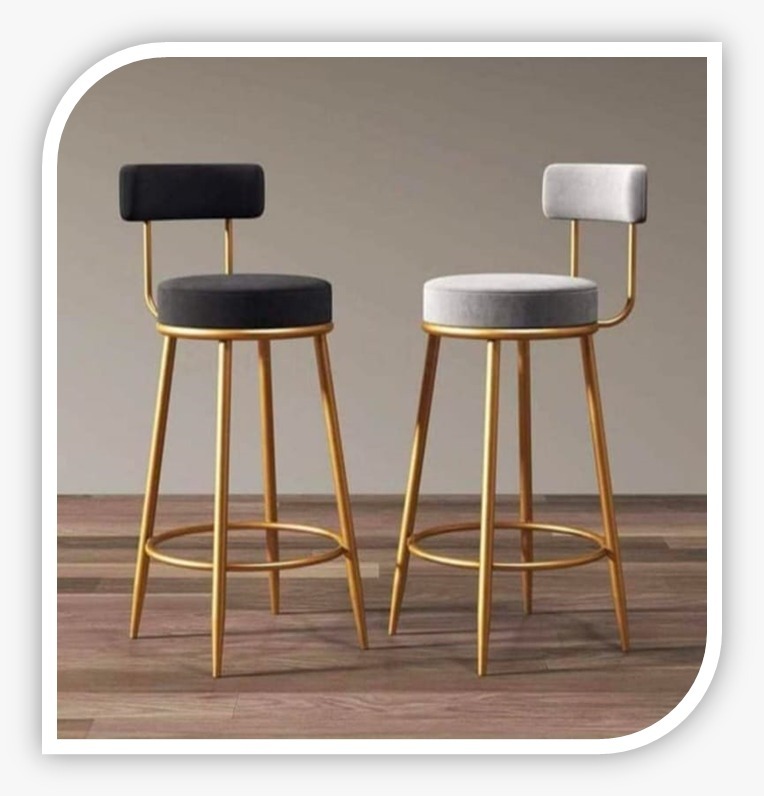 Golden Powder Coated Bar Chair