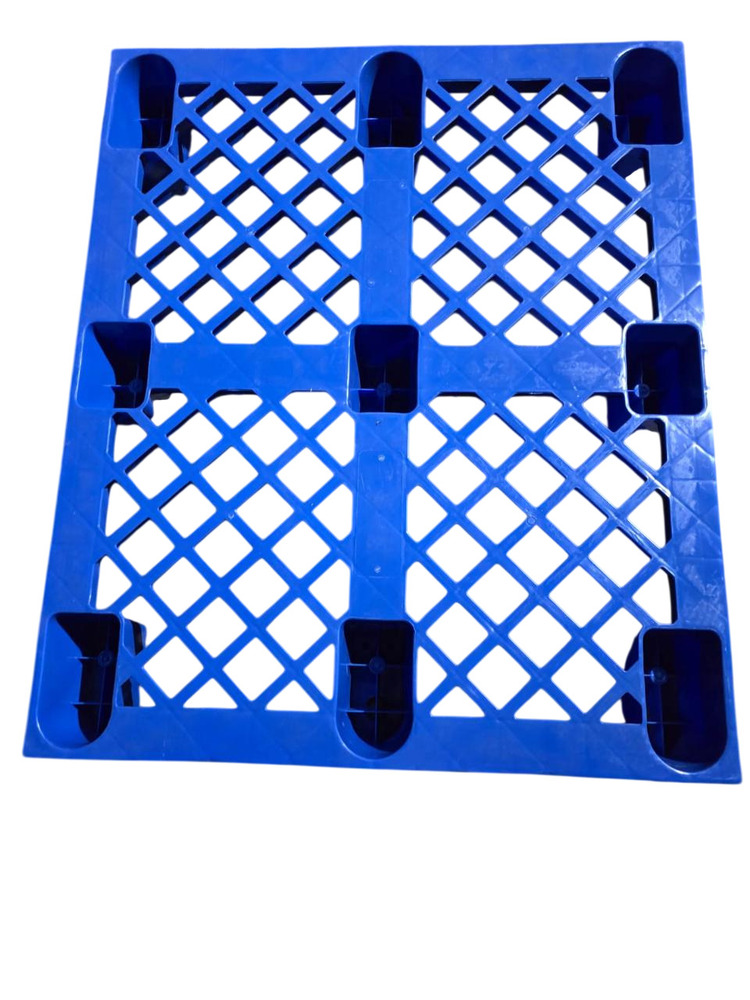 1000 x 1200 mm Blue 1 Ton Capacity Plastic Pallet