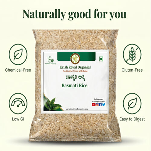 Basmati Rice (Polished) - Aged Aromatic Long-Grain (500g)