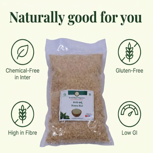 Brown Rice (Unpolished) - Whole Grain High Fibre Rice (500g)