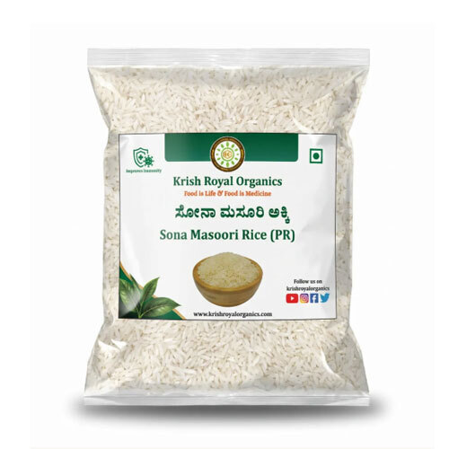 Sona Masuri Rice (Polished) - Chemical Free Everyday Rice (1kg)
