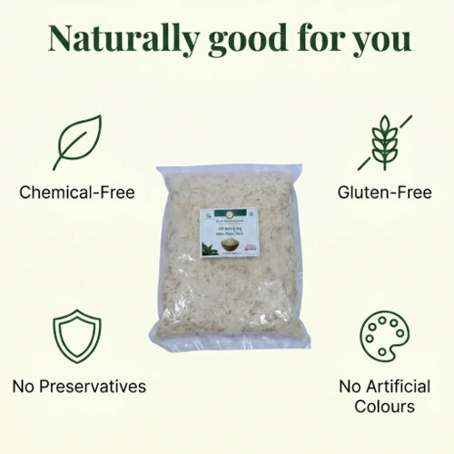 White Poha (Thick) - Firm Flattened Rice for Chivda (500g)