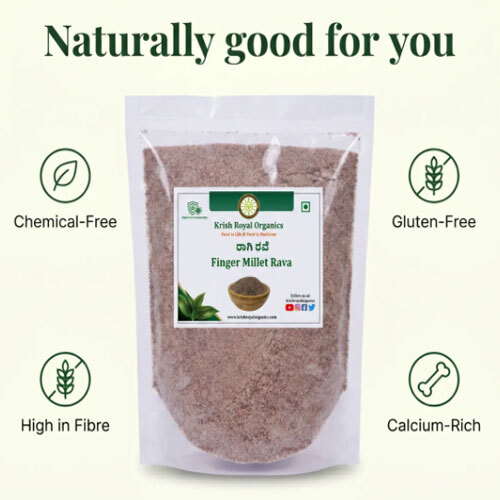 Ragi Rava - Calcium-Rich Finger Millet Rava (1kg)