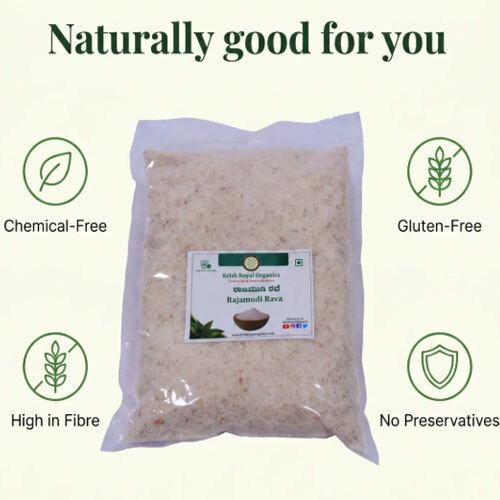 Rajamudi Rice Rava - Heritage Red-Rice Rava for Upma (1kg)