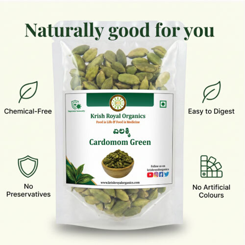 Green Cardamom (Elaichi) - Aromatic Chemical-Free Pods (100g)