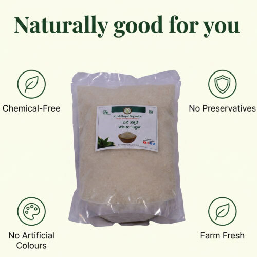 Organic White Sugar - Chemical-Free Cane Sugar (1kg)