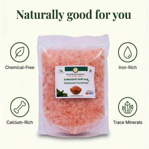 Himalayan Pink Salt (Crystals) - Trace-Mineral Rock Salt (1kg)