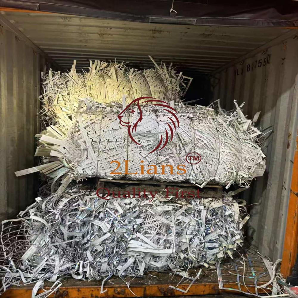 PVC Credit card from production off cuts on bales
