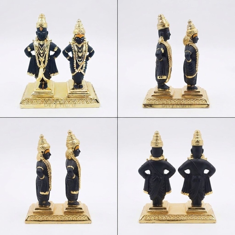 Gold plated Vitthal Rakhumai Idols