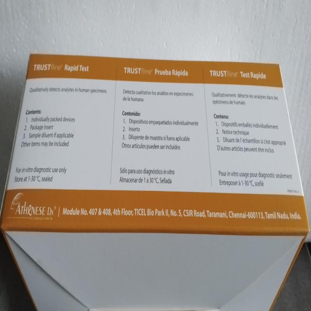 Ctk Syphilis - Lateral Flow Test Strip, Visual Readout | One-step, 10-minute Qualitative Immunoassay