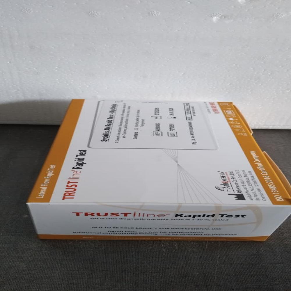 Ctk Syphilis - Lateral Flow Test Strip, Visual Readout | One-step, 10-minute Qualitative Immunoassay
