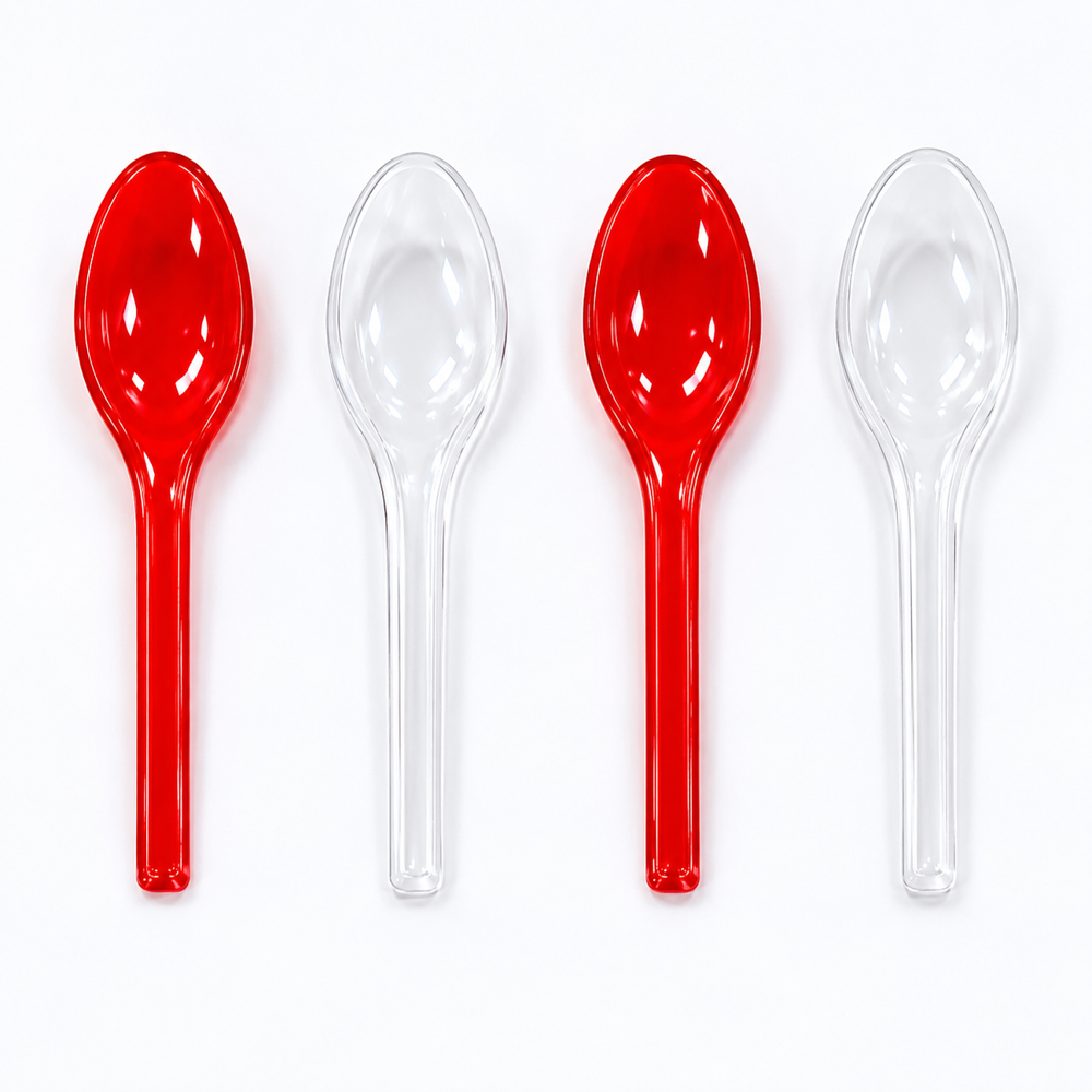 Biodegradable Disposable Spoon - Color: White