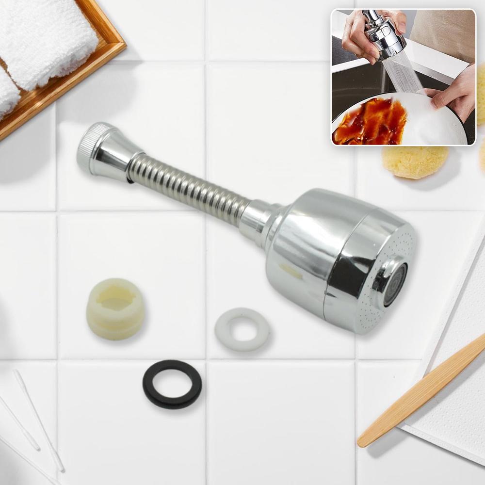 360 Rotating Faucet Sprayer Water-Saving Aerator for Kitchen & Bathroom (6 Inch)