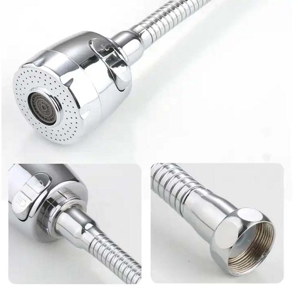 360 Rotating Faucet Sprayer Water-Saving Aerator for Kitchen & Bathroom (6 Inch)
