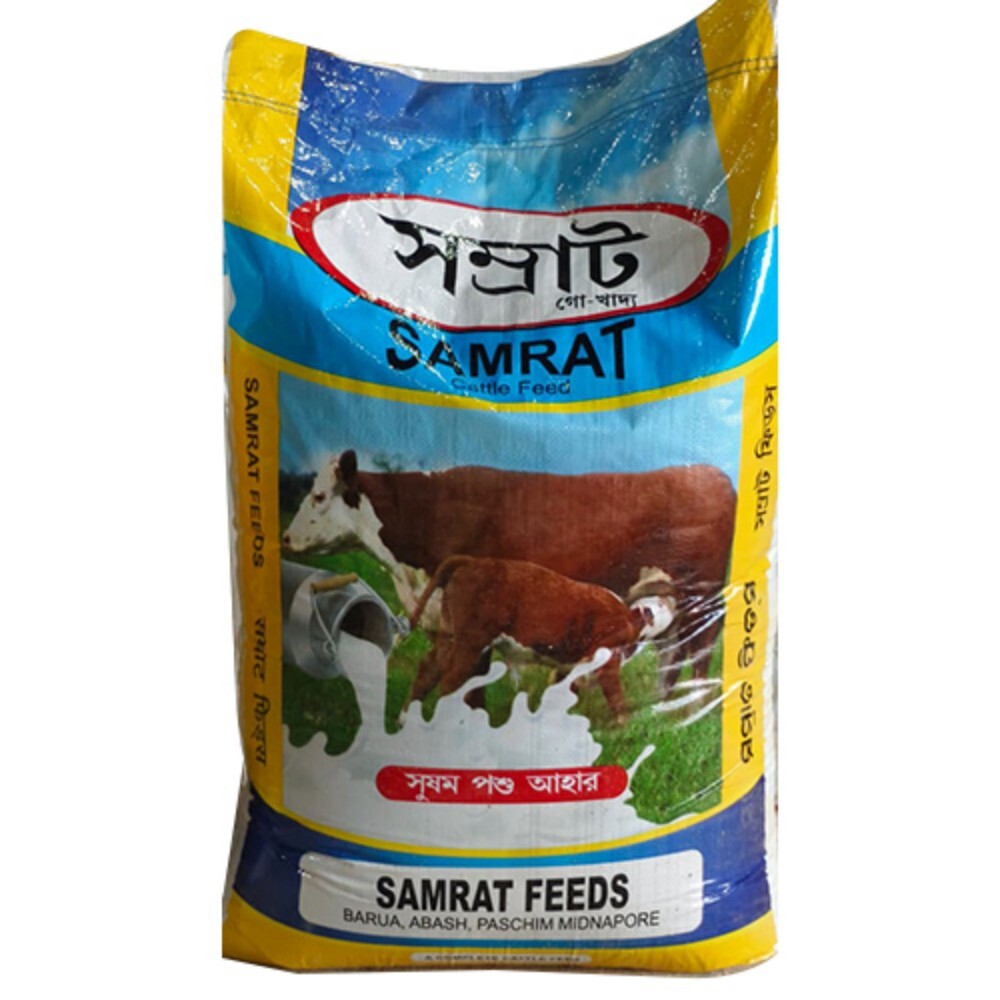 Samrat Gold Cattle Feed(pallet) - Color: Brown