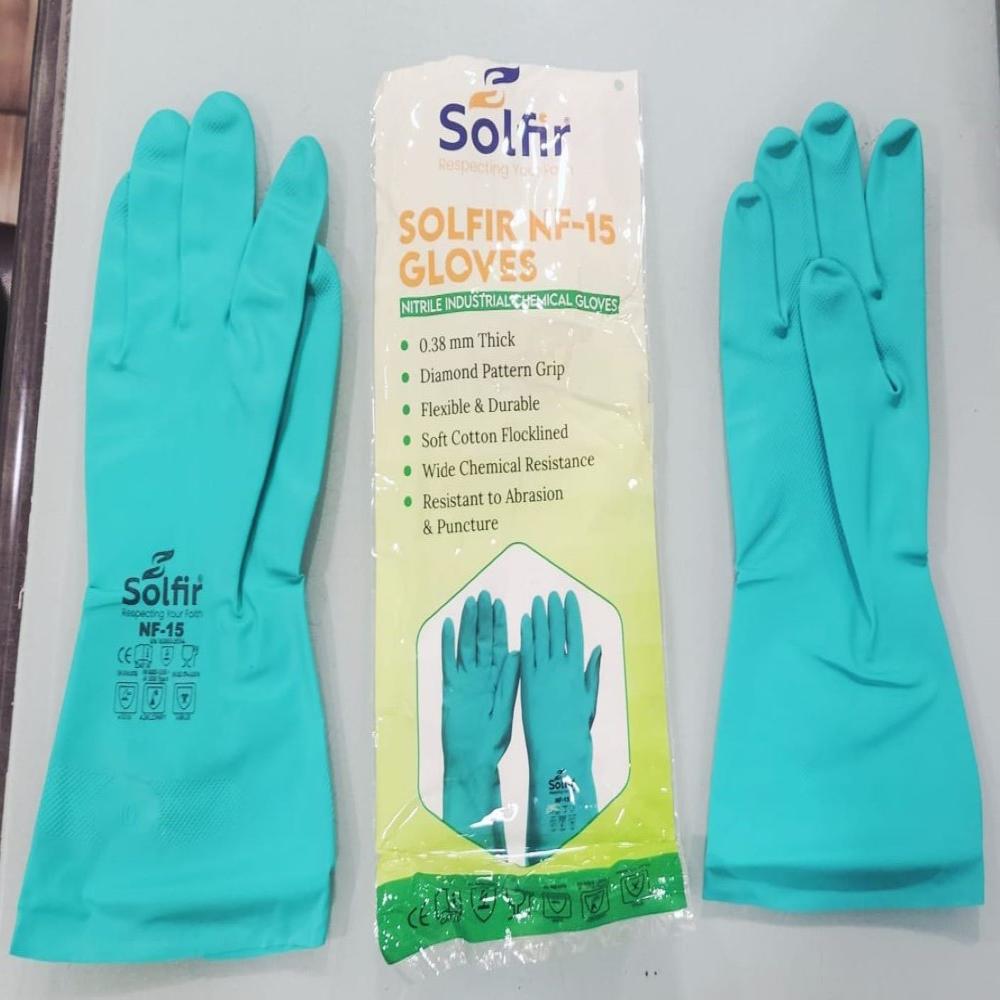 Solfir NF-15 Nitrile Industrial Chemical Gloves