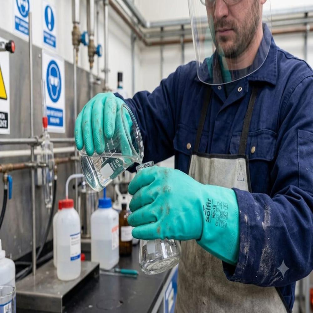 Solfir NF-15 Nitrile Industrial Chemical Gloves