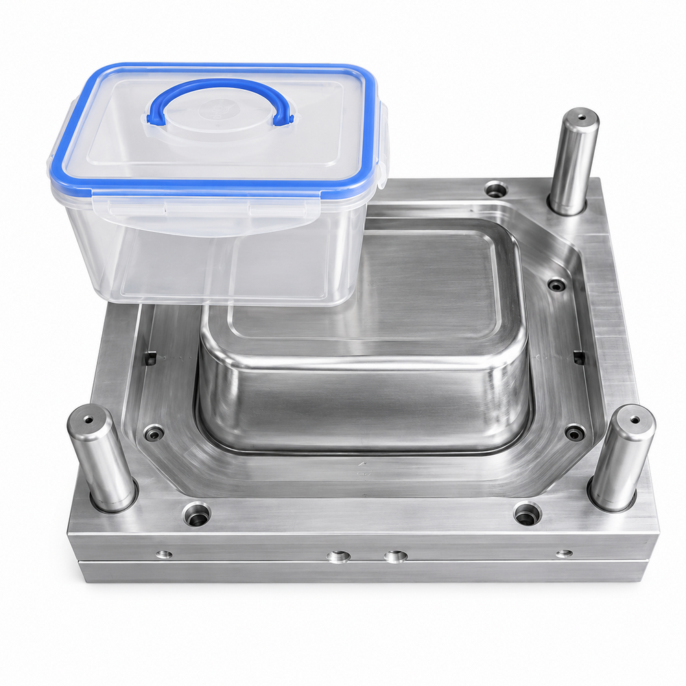 Plastic Container Mould - Color: Silver