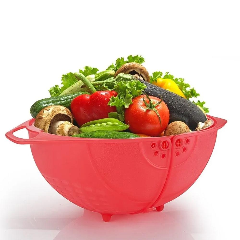 Revolving Multi-Functional Rice and Fruit Wash Basket