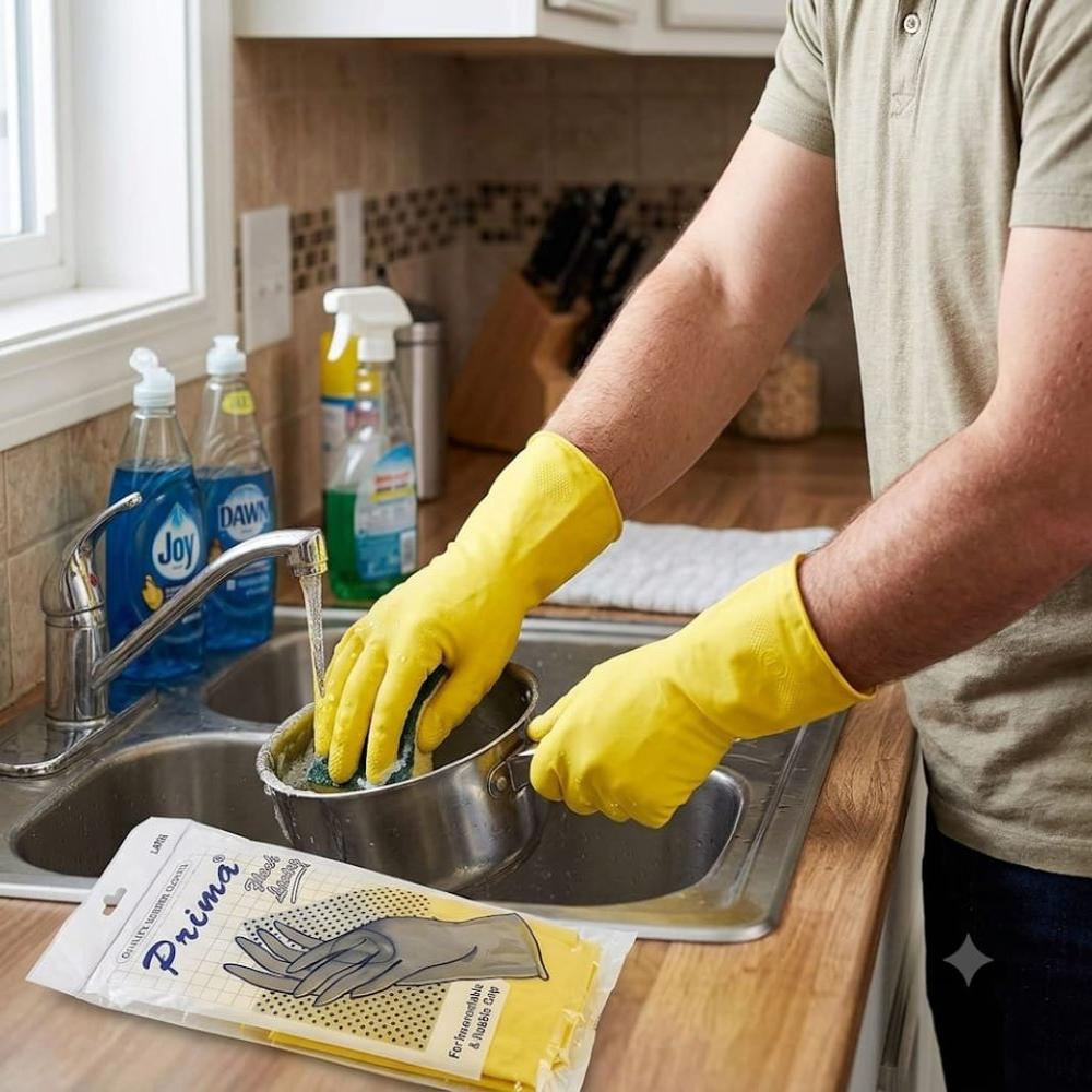 Prima House Hold Rubber Hand Gloves