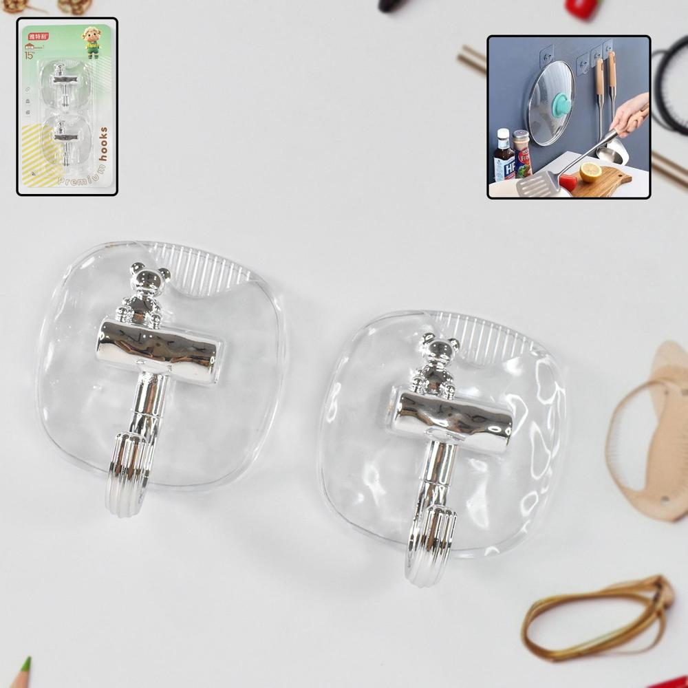 Large Plastic Self Adhesive Wall Hooks (2 Pc) - Application: As Per Product Requirement