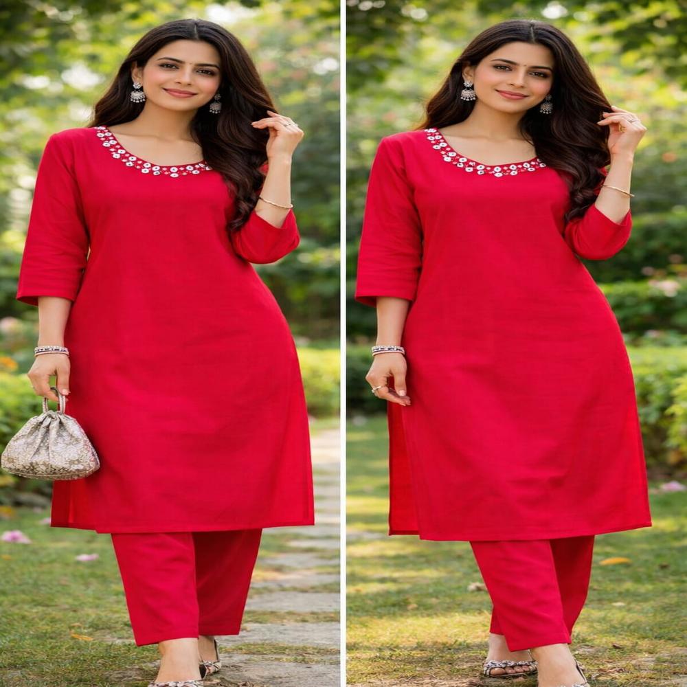 Red Kurti