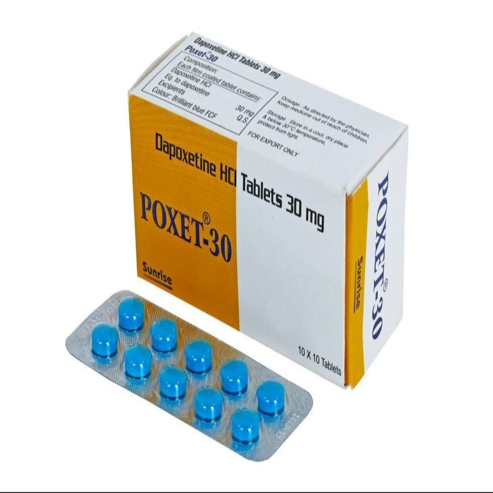 Poxet 30 Mg Tablets - Ingredients: Dapoxetine Hydrochloride