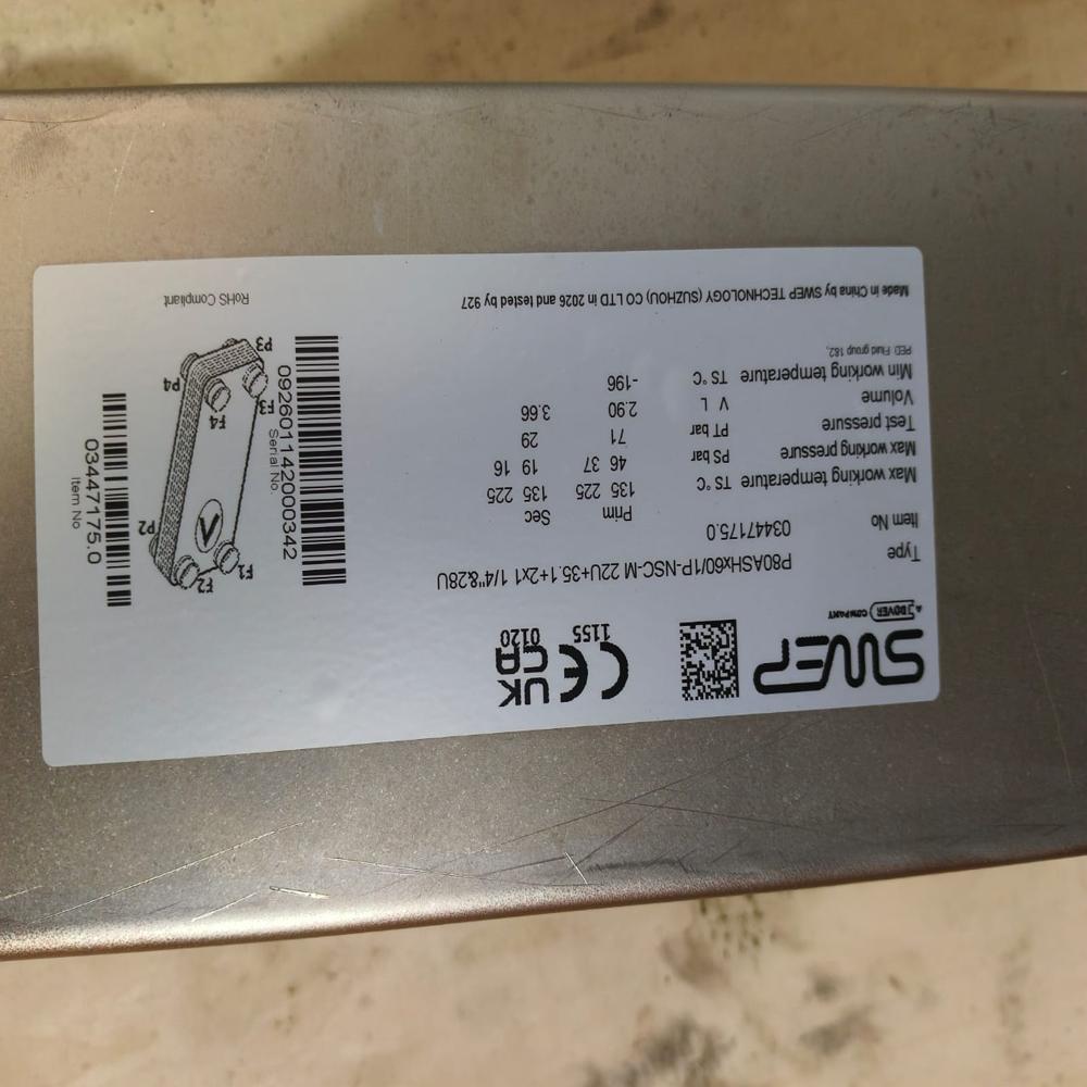 SWEP BRAZED PLATE HEAT EXCHANGERS (BPHE) 