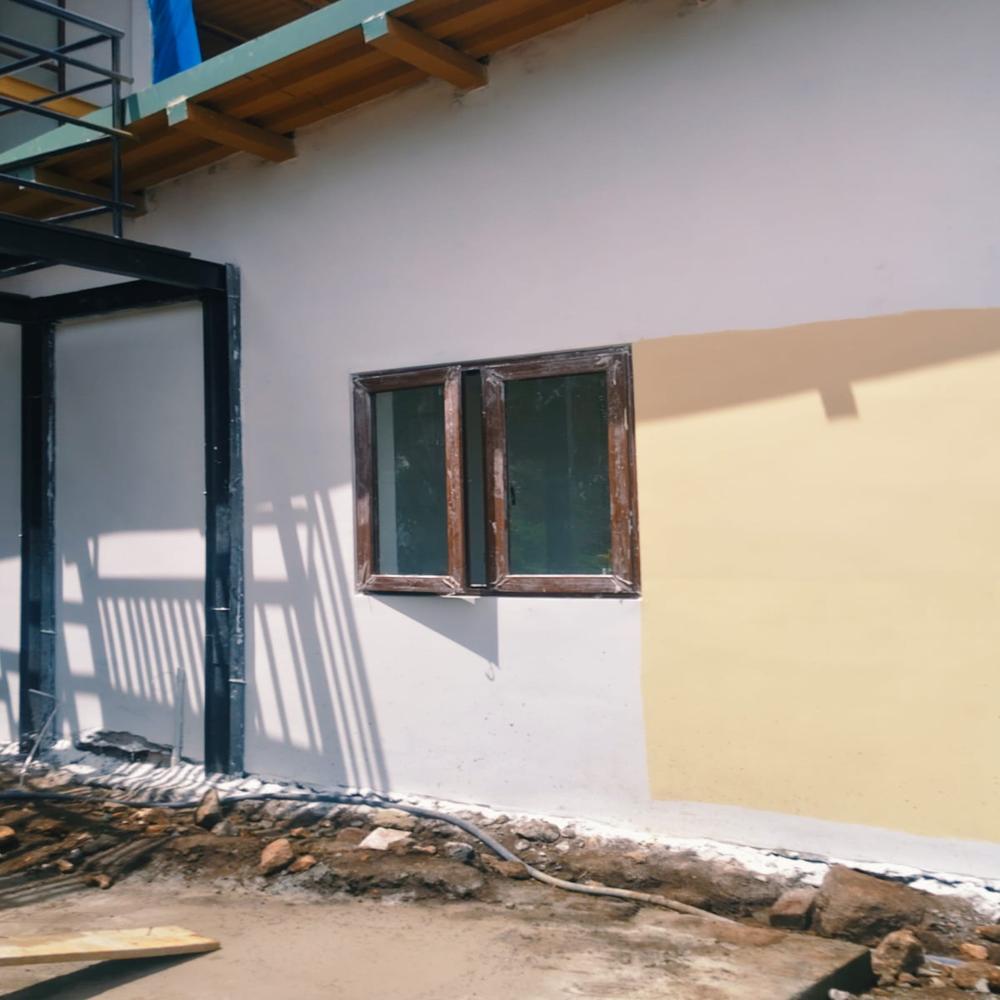 4.3 * 4 Upvc casement colour window- 6mm toughen glass-rate per square feet